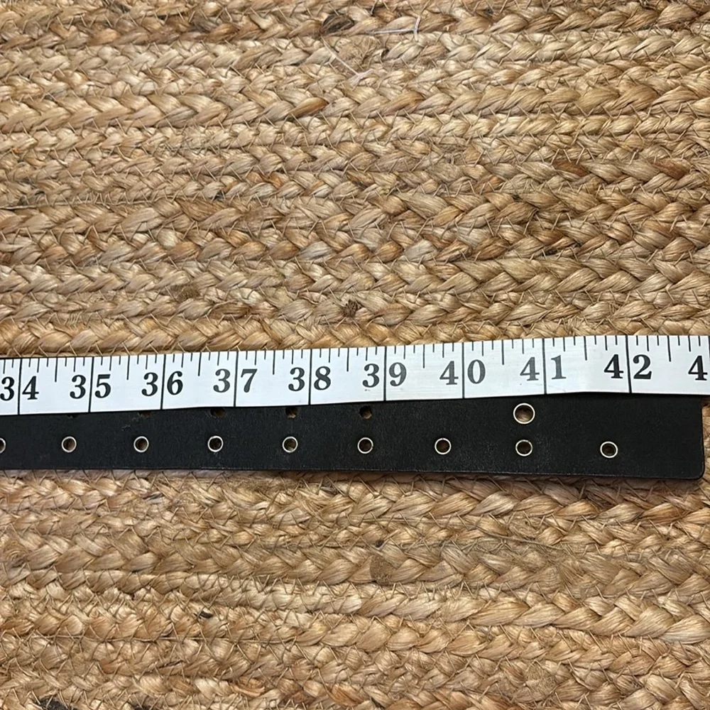 Nine West Y2K Black Triple Grommet Women’s Adjustable Belt - Size XL
